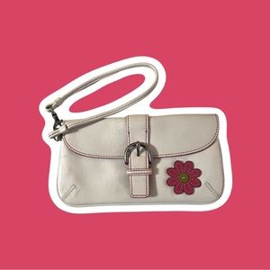 Y2K Coach Leather Wristlet